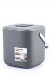 Merkloos Keukenemmer compostbak - Biologisch afval - 4 liter - Geurdicht met zeef - Kunststof