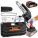 StarTech Accu kettingzaag - Mini kettingzaag 21V 700W - 15 cm zaagblad - 1,5Ah, 1 accu, 2 kettingen