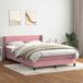 Maison Exclusive - Lit boxspring avec matelas, rose, 140x220 cm, velours