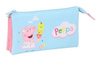 PEPPA PIG Etui voor kinderen, ideaal voor kinderen op schoolleeftijd, comfortabel en veelzijdig, kwaliteit en duurzaamheid, 22 x 3 x 12 cm