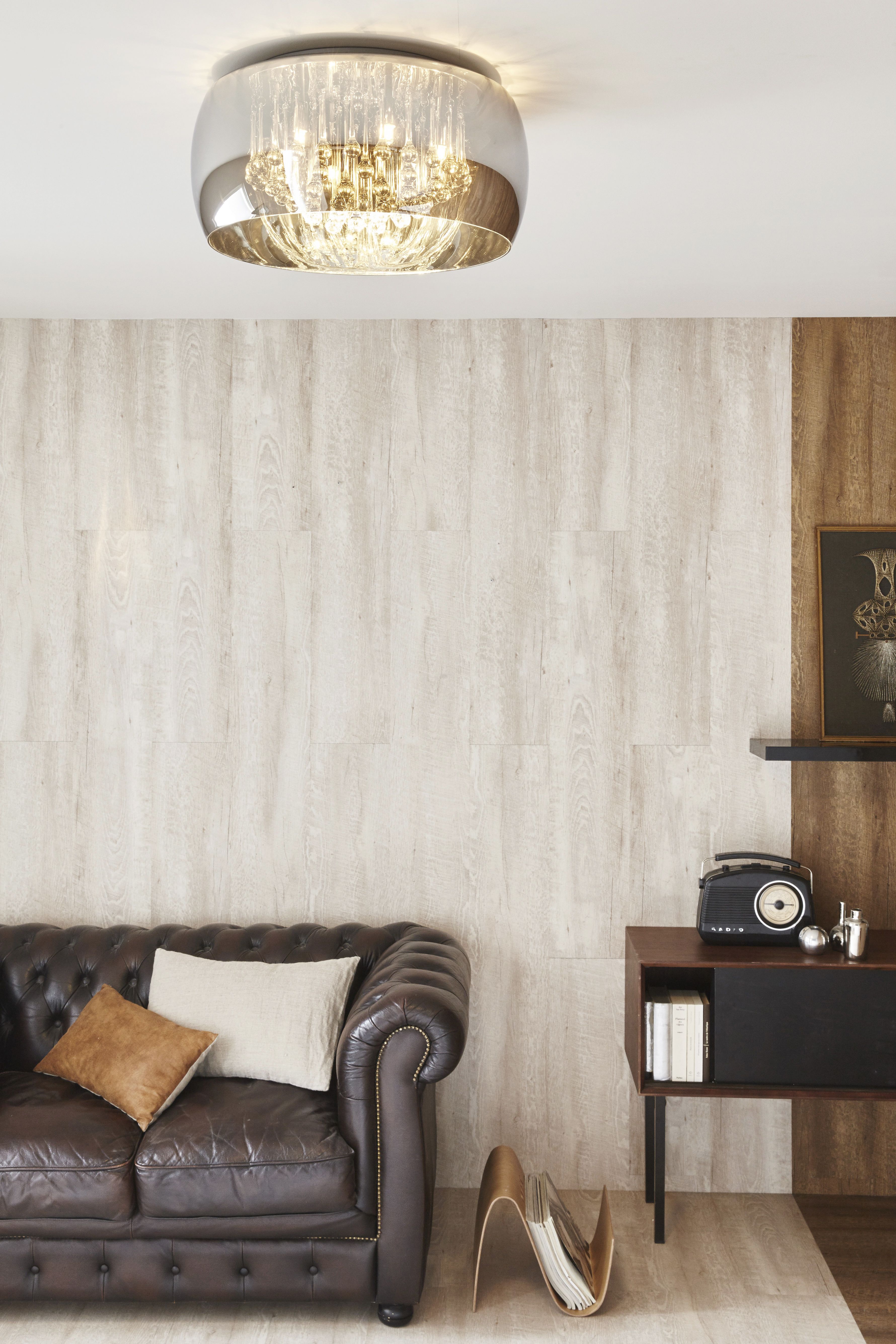 Lucide PEARL Plafonnier - Ø 50 cm - 6xG9 - Chroom - Met Dimfunctie