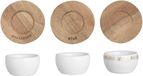 Räder Design Set van 3 eierdopjes met schoteltjes - Aardewerk - Wit
