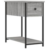VidaXL Nachtkastjes 2 stuks 30x60x60 cm bewerkt hout grijs sonoma eiken