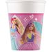 Procos Papieren Bekers FSC Barbie Fantasy (200 ml), 8 stuks, roze, lichtblauw, 94567