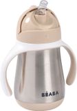 Beaba Béaba RVS Drinkfles – 350 ml – Lekvrij & Isolerend – Drinkbus met Handvat voor Kinderen – BPA-vrije Thermosbeker – Clay