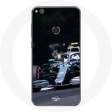 Maniacase Hoesjes voor Huawei P8 Lite 2017 Formule 1 Valtteri Bottas F1 Racing Driver zwart