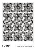 Muursticker FL 0461, flock, Squares, 65 x 85 cm, 1 deel
