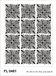 Muursticker FL 0461, flock, Squares, 65 x 85 cm, 1 deel