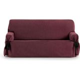 ECOMMERC3 2-zitsbankhoes, universeel design, eendelig design, met banden, bordeaux, 4-punts bevestiging