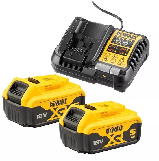 DeWALT DCB1104P2 Starterset - Lader + 2x 18V 5.0Ah Accu's