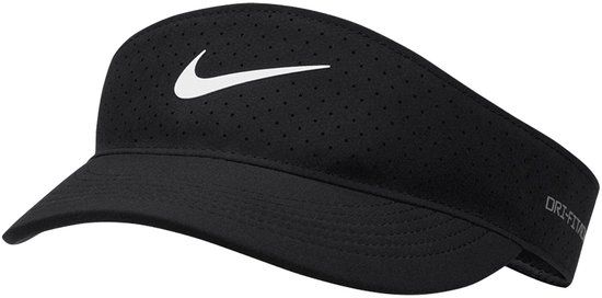 Nike Dri-FIT ADV Ace Visor Zonneklep Senior Unisex Zwart - Wit
