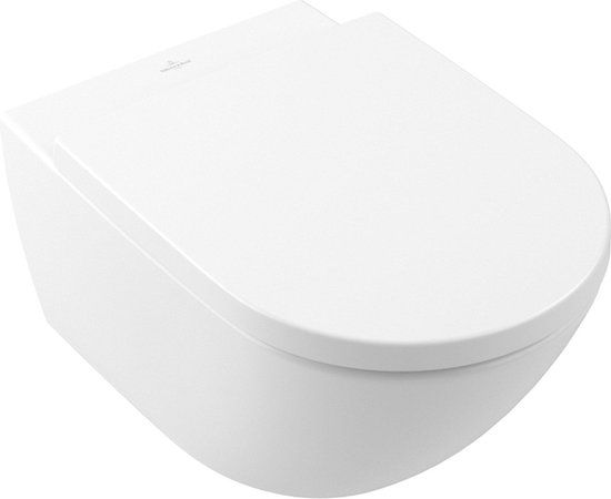 Villeroy & Boch Subway 3.0 Wandcloset - 56cm - Zonder Spoelrand - Diepspoel - Ceramic+ - Stone White