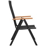 VidaXL 7-delige Tuinset Zwart, Bruin