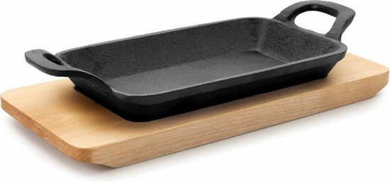 Lacor Mini grillpan rechthoekig + plankje