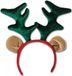 Merkloos 4x stuks kerst verkleed diadeem met rendier Rudolf gewei voor volwassenen