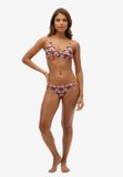 Superdry Triangelbikinitopje met gekruiste rugbandjes Dames Badpakken Oranje Geo Gebloemd XL
