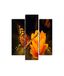 Homemania Wandafbeelding, vlinders, 3 stuks, dieren, woonkamer, slaapkamer, meerkleurig, 57 x 0,3 x 60 cm, HM203MDF54, MDF