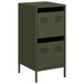 vidaXL Dressoir - 35x39x73,5 cm - Koudgewalst Staal - Olijfgroen