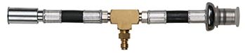 KS Tools 150.2364 Manometer-aansluitslang met 1/4" slangaansluiting voor universele toepassing met 3/8" en 5/16" hogedrukslangaansluitingen
