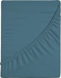 Good Morning Hoeslaken Effen Kleur - Kind 70x150 cm - Adria Blauw - 100% Katoen Renforce