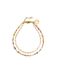 SINGULARU - Double Crystal Summer Armband. Staal met 18Kt Goud Plating. Details in Kleurrijke Kristallen. Lengte 21 cm. Sieraden voor Vrouwen