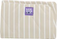 Bambino Mio Draagbaar verschoningsmatje – Opvouwbaar verschoningsmatje voor onderweg, waterdicht en afneembaar | Neutral Stripe