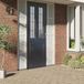 vidaXL Raamfolie mat 60x1000 cm PVC grijs