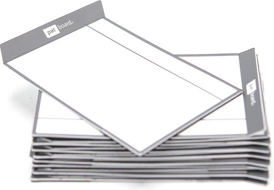 PATboard.com Herschrijfbare magneten grijs - 16 stuks - 105 mm - N35