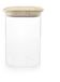 Ibili 681011 Boîte de conservation Carré Pot 1,1 l Bambou, Transparent