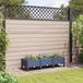 Maison Exclusive Jardinière sur roulettes, bleu-gris, 120 x 40 x 29 cm, en plastique PP