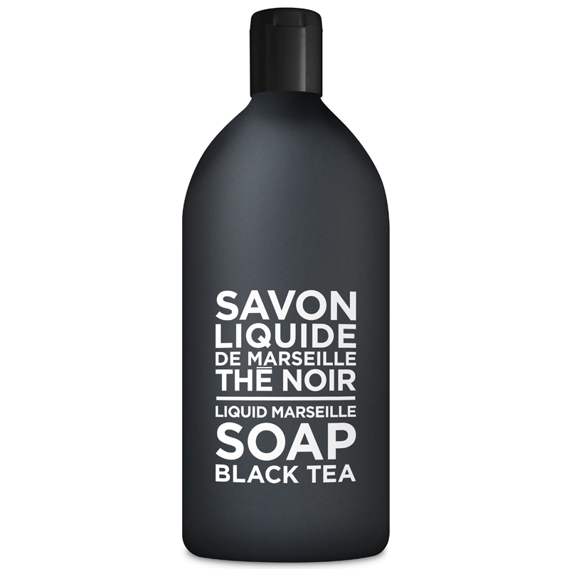 Compagnie de Provence Savon de Marseille vloeibare handzeep The Noir 1 liter navulling