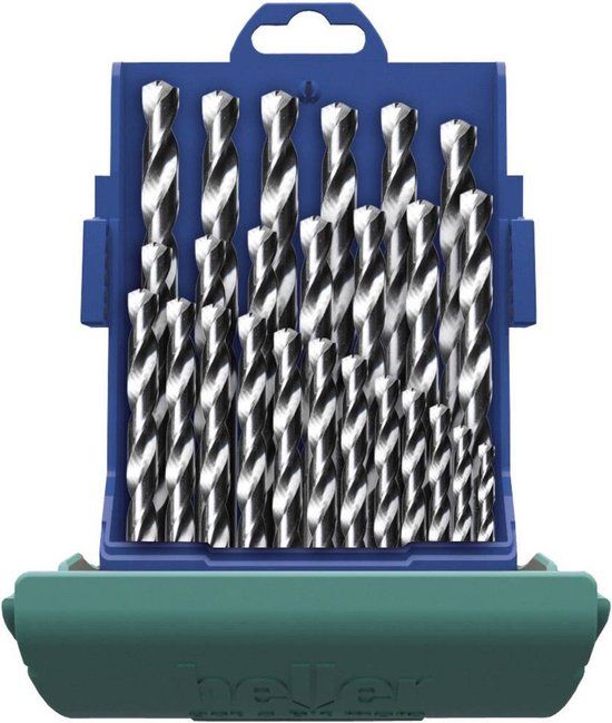Heller HSS-Co Cobalt Drill Bit Set - 25 Pieces