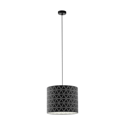 EGLO Ramon Plafondlamp - Zwart - Staal - E27