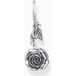 Thomas Sabo PE981-637-21 Anhänger Mitternachtsrose Silber Groß Damen