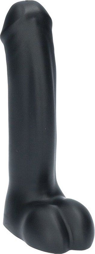 Ylva & Dite Icarus Dildo met Ballen Metallic Zwart / Grijs