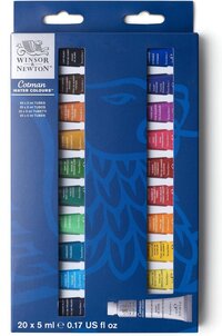 Winsor & Newton Cotman Watercolour Beginners Set - 20 x 5ml
