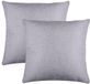 Stof Textile sierkussen Bea - 2x - lichtgrijs - 50 x 50 cm