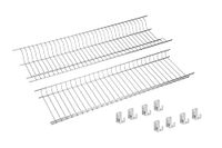 Sauvic 92165 Afdruiprek voor kast, 65 cm, roestvrij staal 18/8