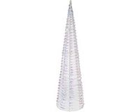 Christmas Decoration LED kegel kerstboom lamp - regenboog - 60 leds - warm wit - 60 cm - ijzer