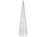 Christmas Decoration LED kegel kerstboom lamp - regenboog - 60 leds - warm wit - 60 cm - ijzer