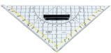 Linex 2621GH 45° driehoek Polystyreen Transparant, Geel 1 stuk(s)
