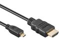 PremiumCord HDMI A kabel - HDMI Micro D, 2m