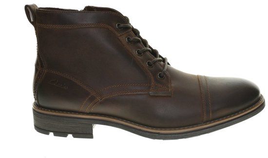 Clarks Emmet Zip Chelsea Boot - Bruin - Maat 44