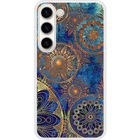 Samsung Galaxy S23 Mandalla bleu Verstevigd hoesje met sublimatie bedrukking