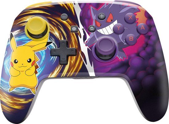 PowerA Geavanceerde Draadloze Controller voor Nintendo Switch - Pikachu vs. Gengar
