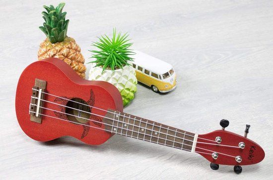 Ortega Keiki K1-RD Sopranino Ukulele - Fire Red