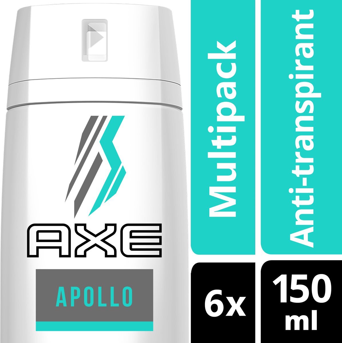 AXE Apollo For Men - 150 ml - Anti-Transpirant Deodorant Spray - 6 stuks - Voordeelverpakking