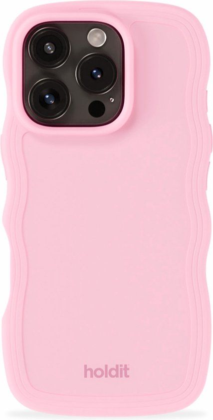 Holdit Wavy Case geschikt voor Apple iPhone 16 Pro - Pink
