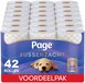 Page® toiletpapier - Kussenzacht wc papier - 42 rollen - Ultiem comfort - Voordeelverpakking