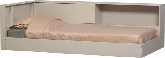 WOOOD Carter Hoekbed Links/Rechts - Grenenhout - Dust/Beige - 90x200